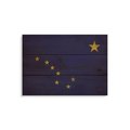 Wile E. Wood 15 x 11 in. Alabama State Flag Wood Art FLAL-1511